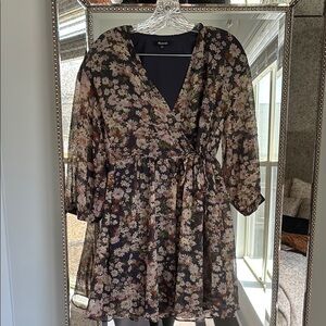 Floral Wrap Dress